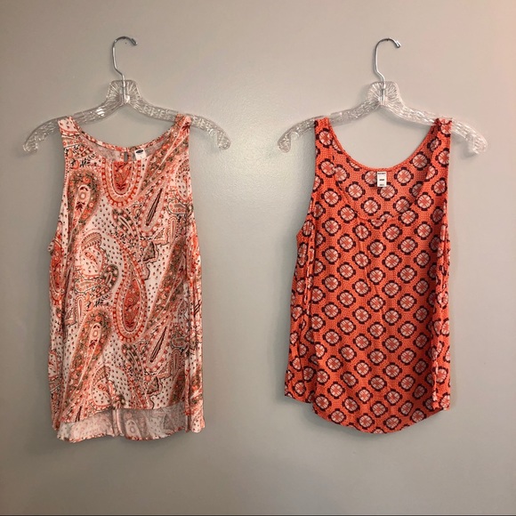 Old Navy Orange Tank Tops - Picture 3 of 16